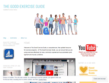 Tablet Screenshot of goodexerciseguide.com